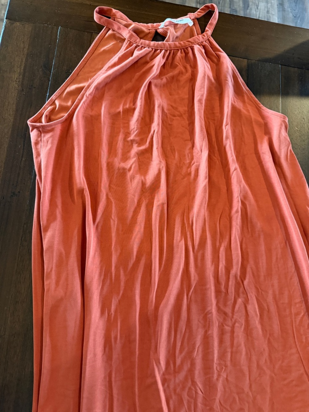 Double Zero Rust Orange Maxi Dress